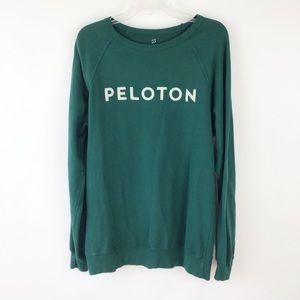 Peloton Green Logo Sweatshirt Large 1558